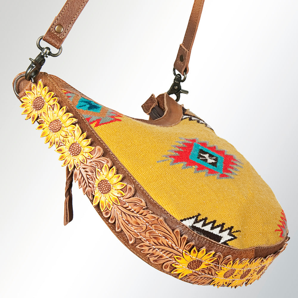 American Darling Saddle Blanket Leather Large Crossbody Bag