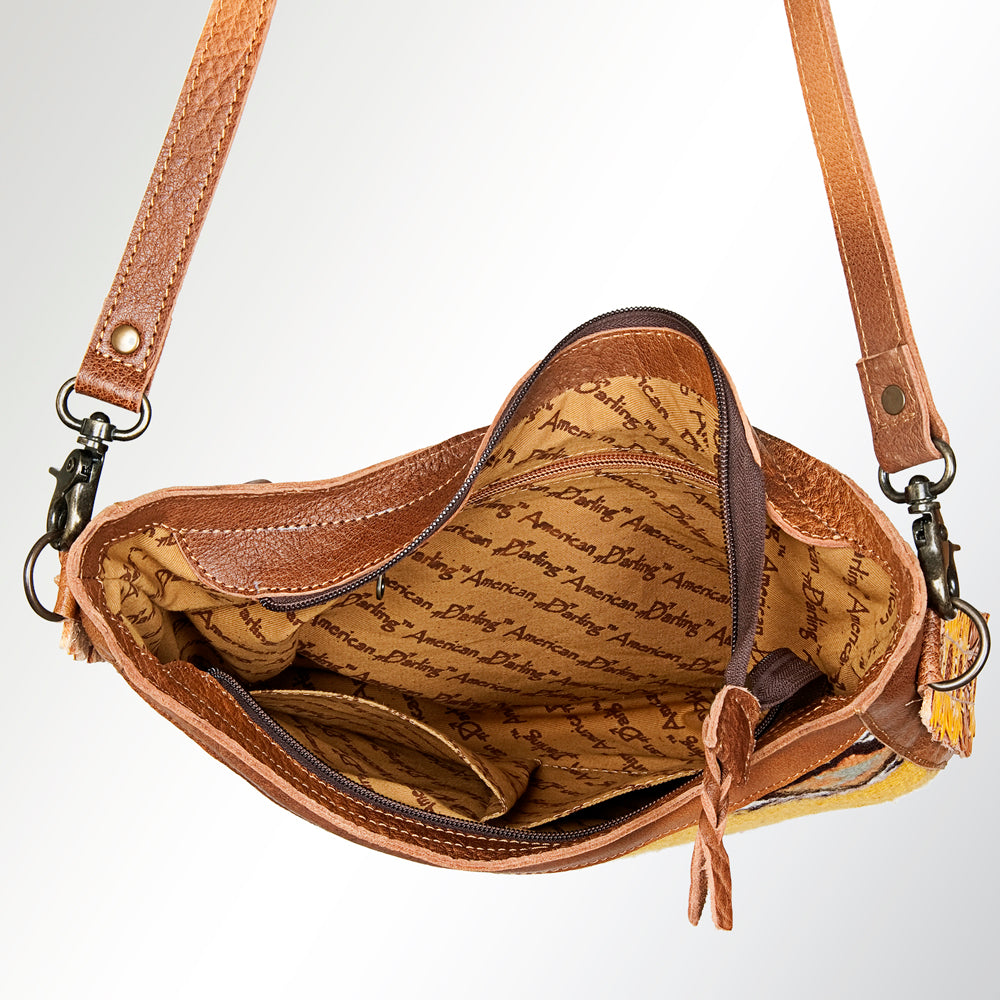 American Darling Saddle Blanket Leather Large Crossbody Bag