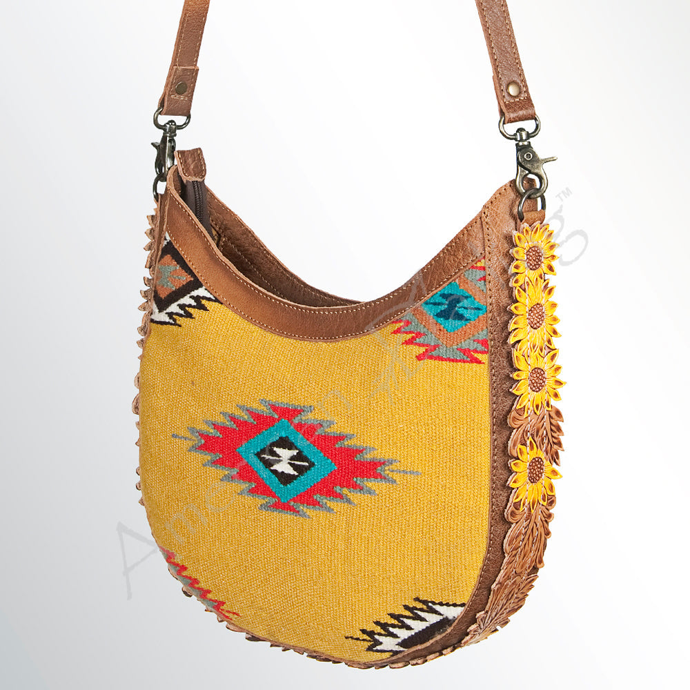 American Darling Saddle Blanket Leather Large Crossbody Bag