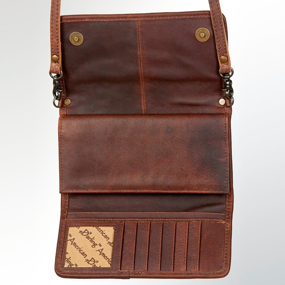 American Darling Hand-Tooled Genuine Leather Wallet