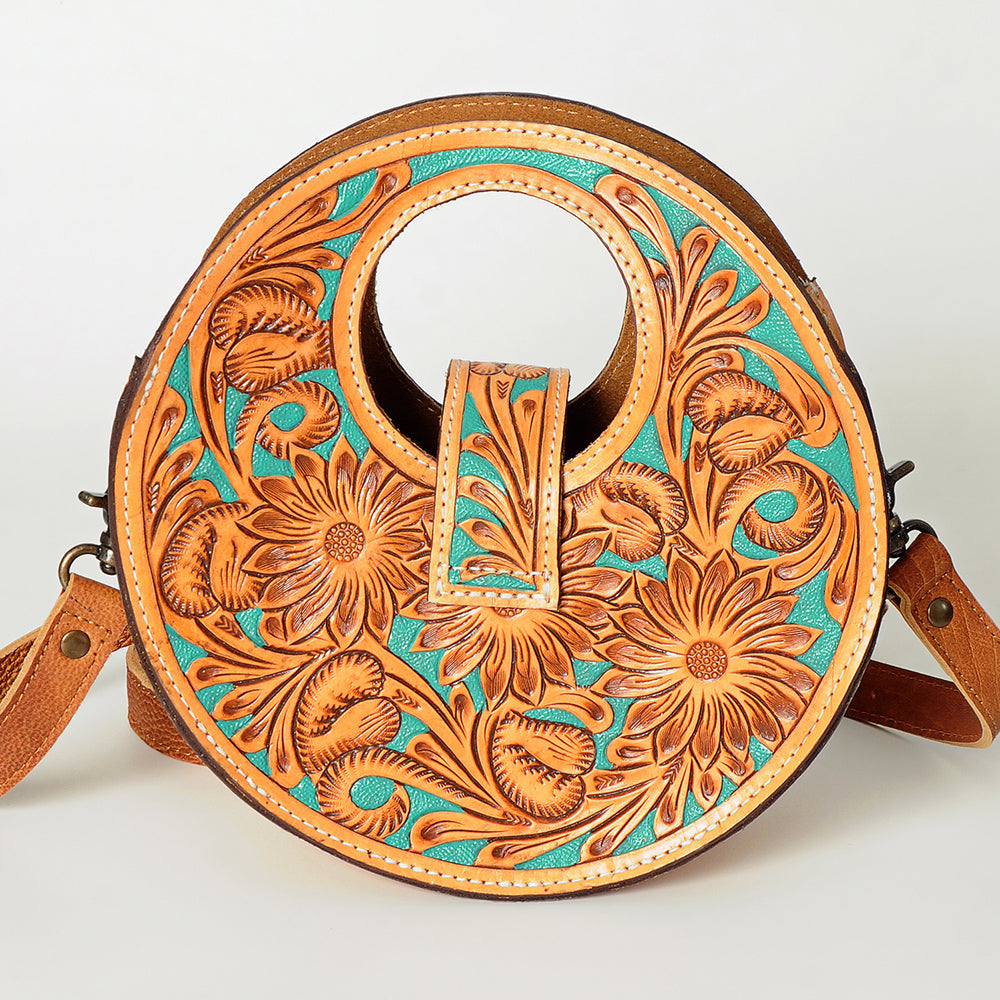 American Darling Hand-Tooled Genuine Leather Hobo Bag