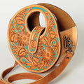 American Darling Hand-Tooled Genuine Leather Hobo Bag