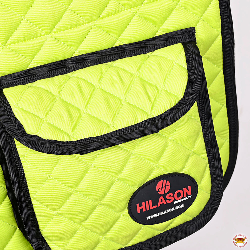HILASON Western Horse Luxury Quilted Saddle Pads With Pockets
