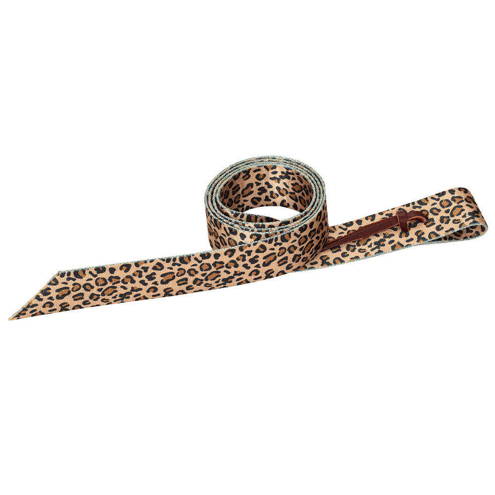 1 3/4 in X 60 Weaver Patterned Poly Tie Strap Holes Leopard