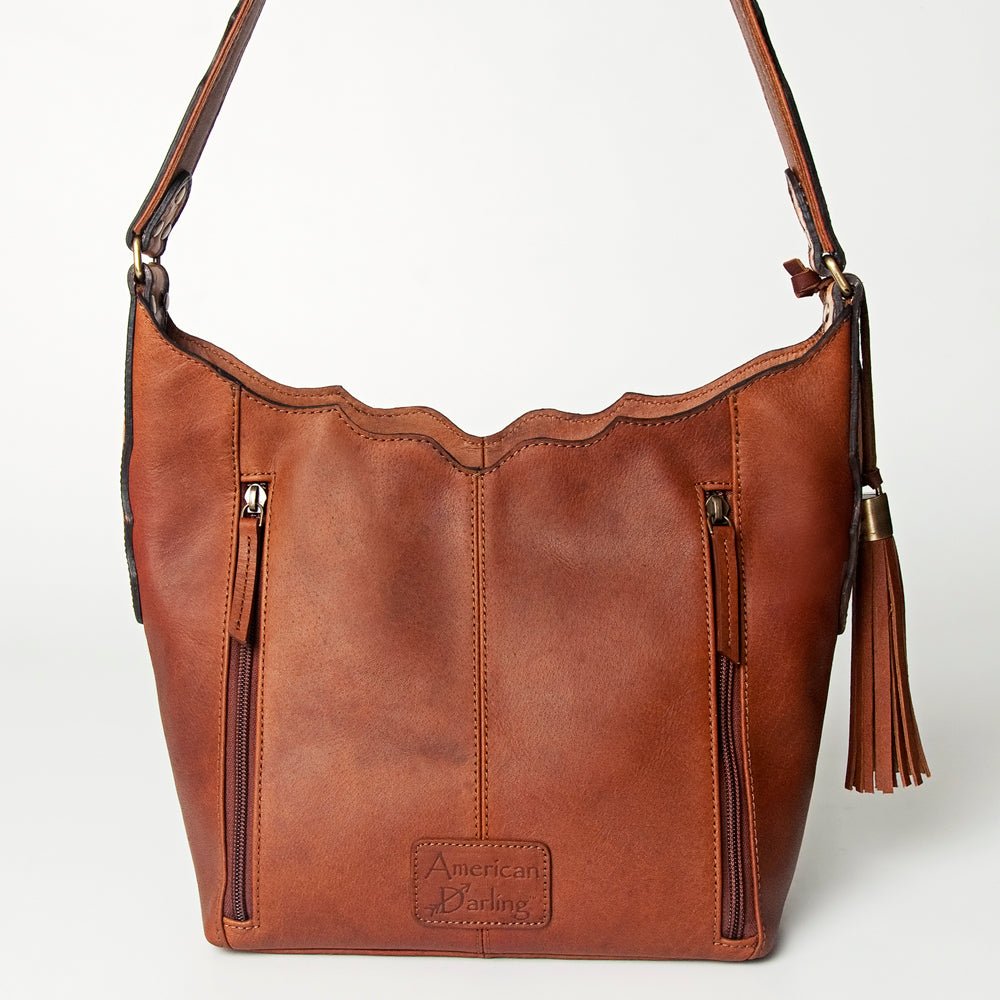 American Darling Hobo Hand Tooled Genuine Leather