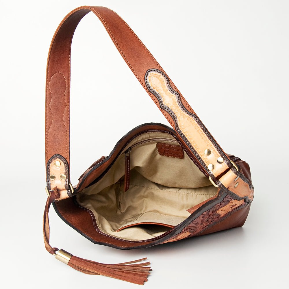 American Darling Hobo Hand Tooled Genuine Leather