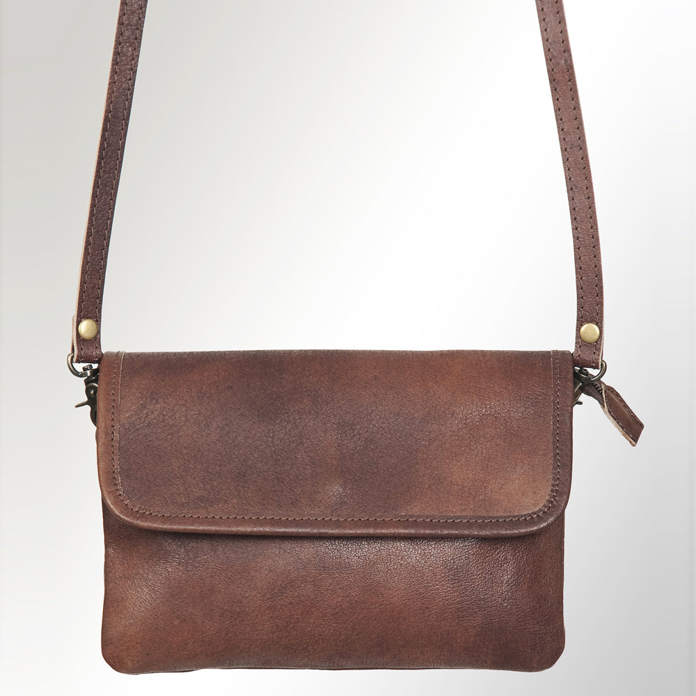 American Darling Genuine Leather Crossbody Bag for Women Vintage Style Flap Shoulder Purse Handcrafted Sling Bag