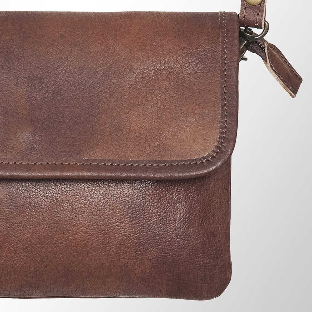 American Darling Genuine Leather Crossbody Bag for Women Vintage Style Flap Shoulder Purse Handcrafted Sling Bag