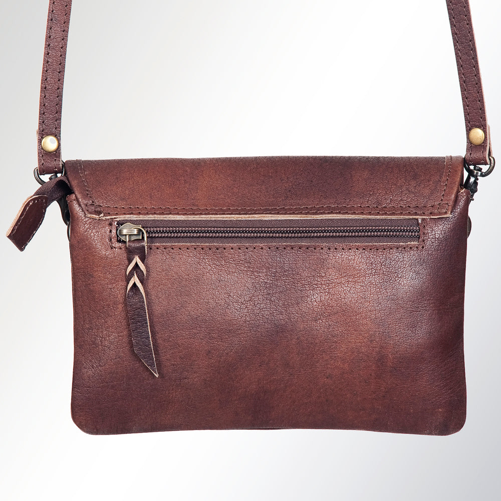 American Darling Genuine Leather Crossbody Bag for Women Vintage Style Flap Shoulder Purse Handcrafted Sling Bag
