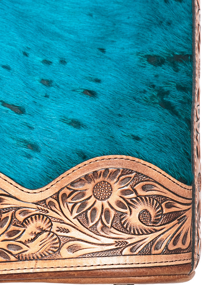 American Darling Hand Tooled Hair-On Genuine Leather