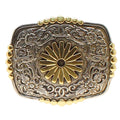 3 3/4 in X 1/4 Crumrine Western Mens Belt Buckle Spur Rowel