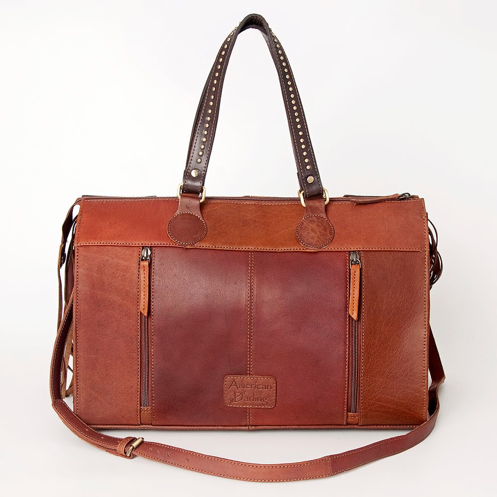 American Darling Tote Hand Tooled Genuine Leather