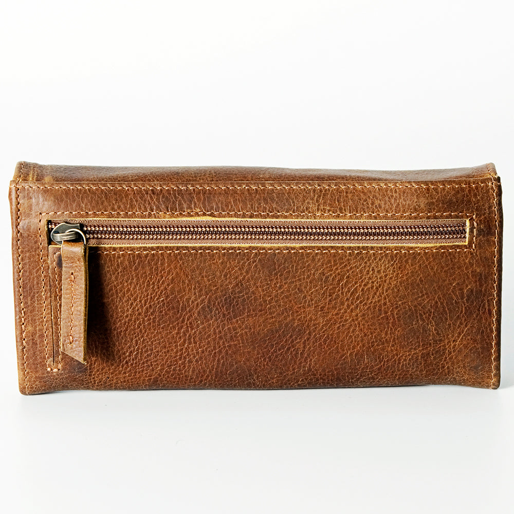 American Darling Wallet Hand Tooled Genuine Leather Western Women Bag | Handbag Purse Wristlet Travel Clutch