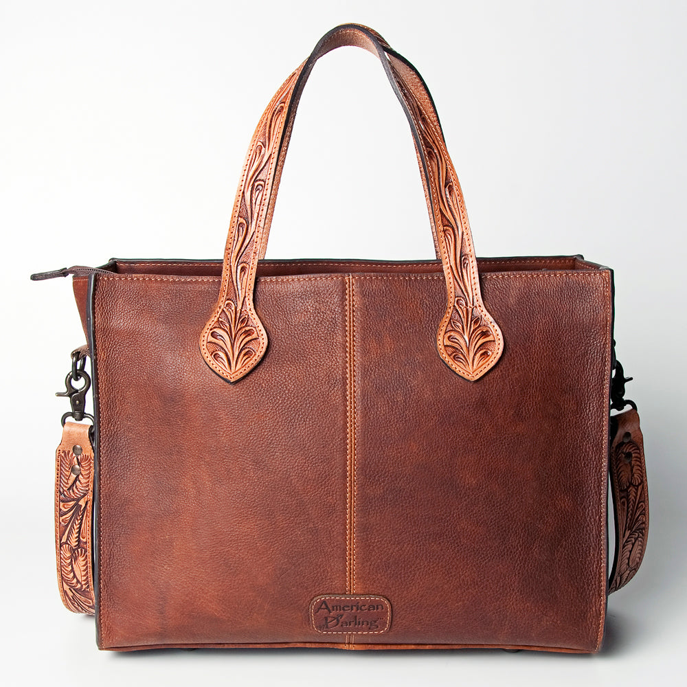 American Darling Tote Hand Tooled Genuine Leather Western Women Bag Handbag Purse | Travel Bags College Casual