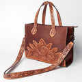Premium Genuine Leather Tote For Women With Western Heritage Detailing Daily Use