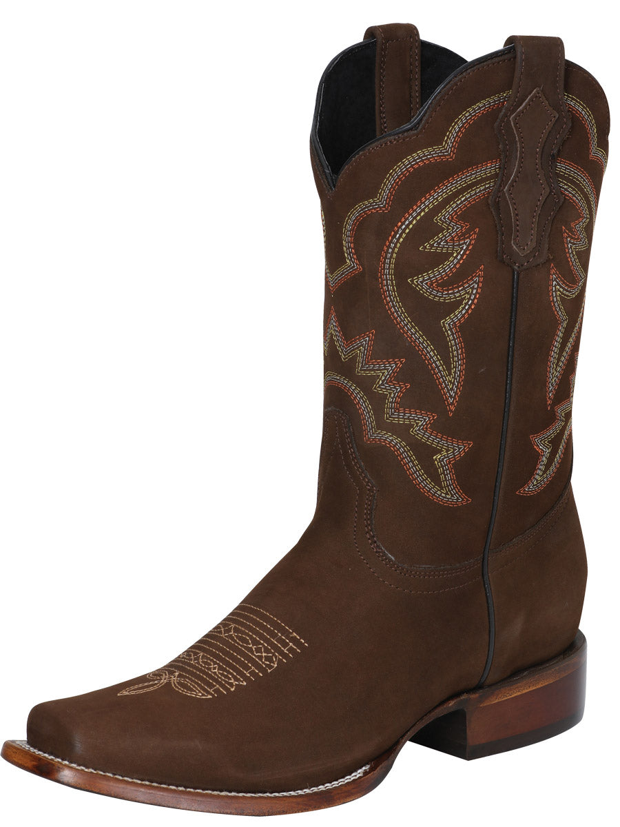 Men's Leather Classic Western Cowboy Boot - Made in Mexico - Cinnamon Brown 124065