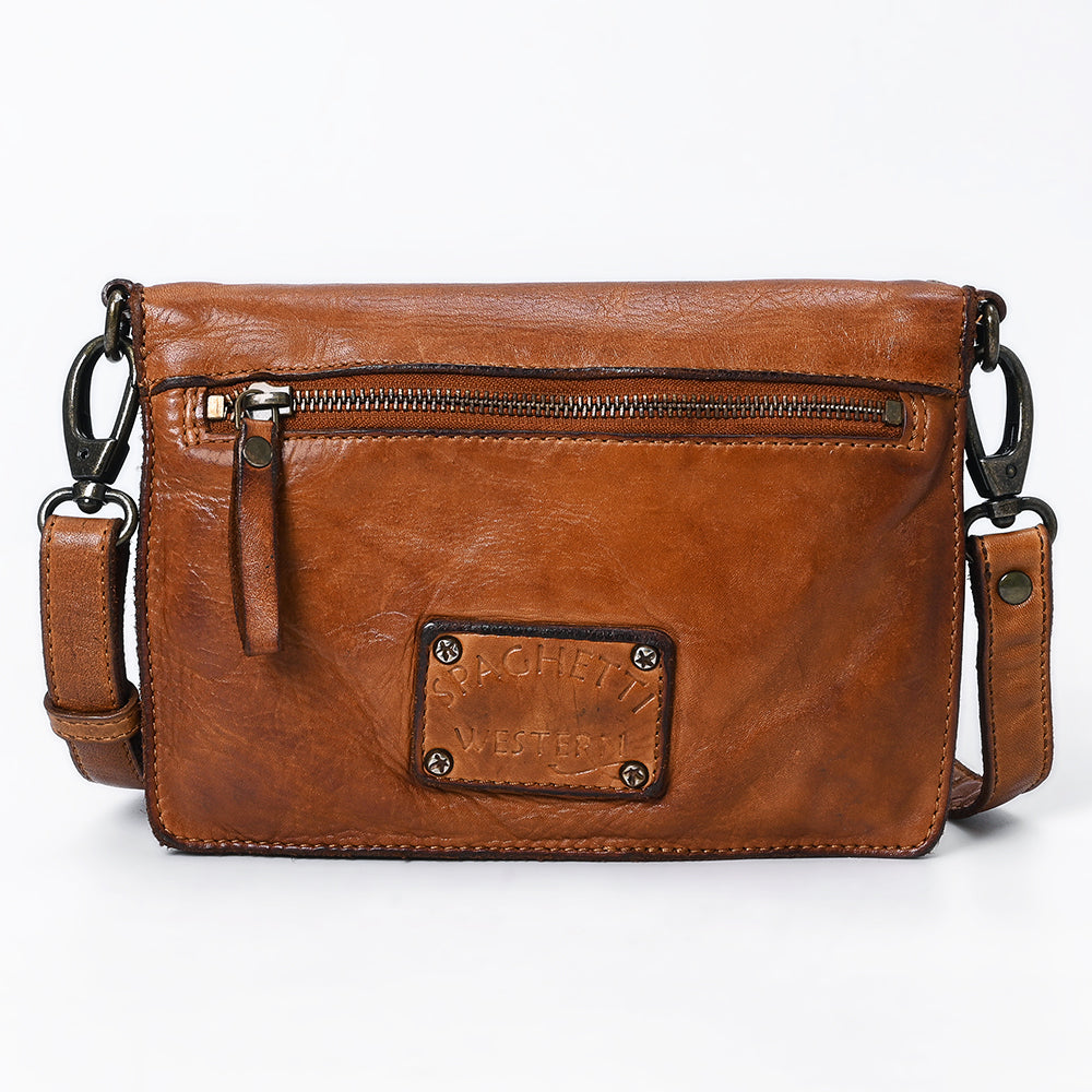 Spaghetti Western Organiser Vintage Handmade Drum Dyed Genuine European Cowhide Leather