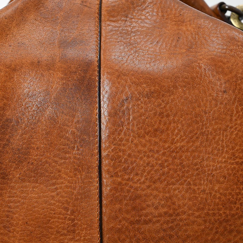Spaghetti Western Crossbody Vintage Handmade Drum Dyed Genuine European Cowhide Leather