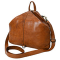 Spaghetti Western Crossbody Vintage Handmade Drum Dyed Genuine European Cowhide Leather