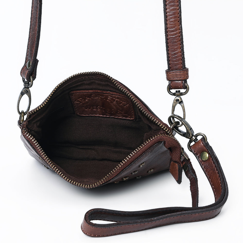 Spaghetti Western Wallet Vintage Handmade Drum Dyed Genuine European Cowhide Leather