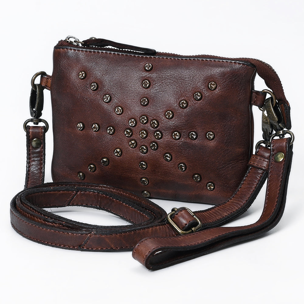 Spaghetti Western Wallet Vintage Handmade Drum Dyed Genuine European Cowhide Leather