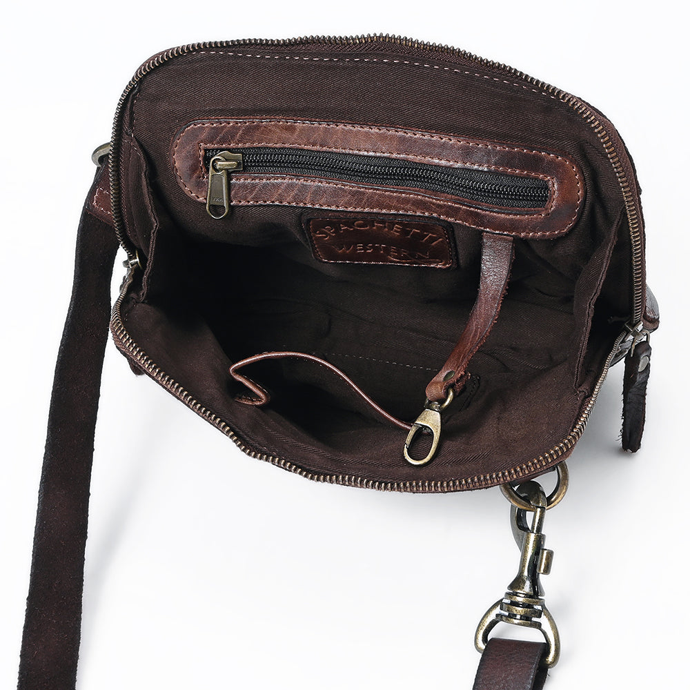Spaghetti Western Coin Purse Vintage Handmade Drum Dyed Genuine European Cowhide Leather