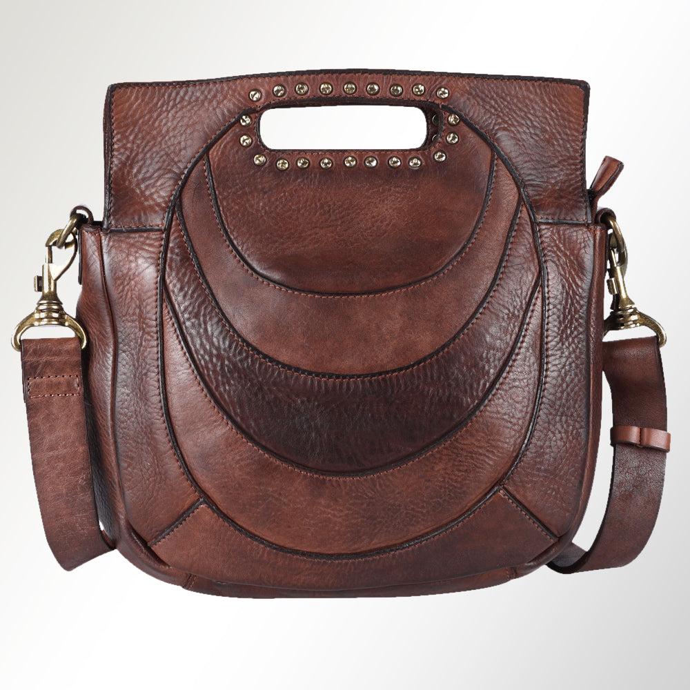 Spaghetti Western Clutch Vintage Handmade Drum Dyed Genuine European Cowhide Leather