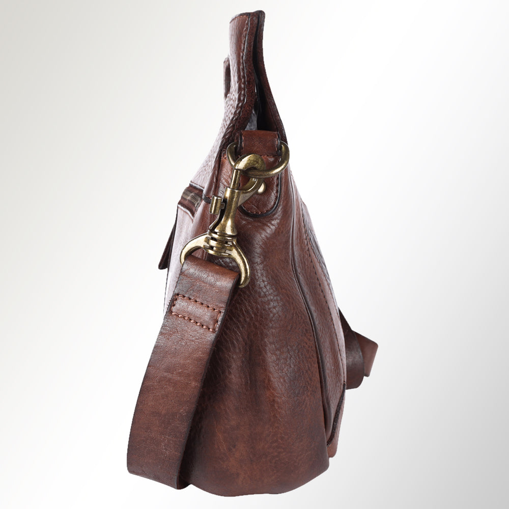 Spaghetti Western Clutch Vintage Handmade Drum Dyed Genuine European Cowhide Leather