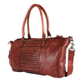 Spaghetti Western Tote Vintage Handmade Drum Dyed Genuine European Cowhide Leather