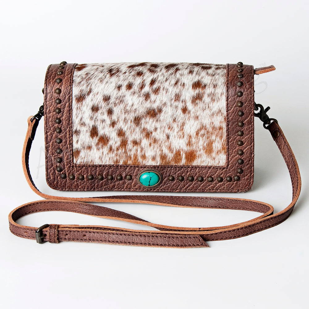 American Darling Cross Body Hair on Genuine Leather Western Women Bag Handbag Purse |