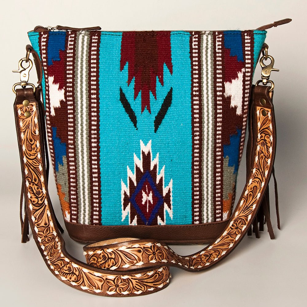 American Darling Tote Saddle Blanket Genuine Leather