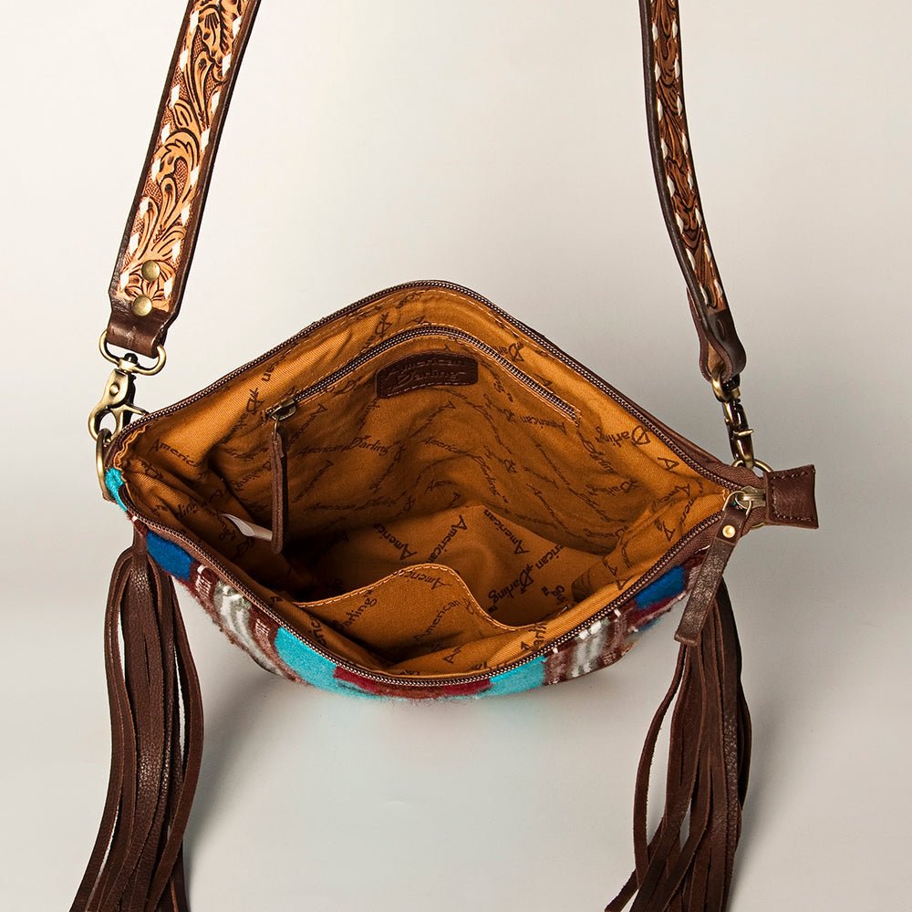 American Darling Tote Saddle Blanket Genuine Leather