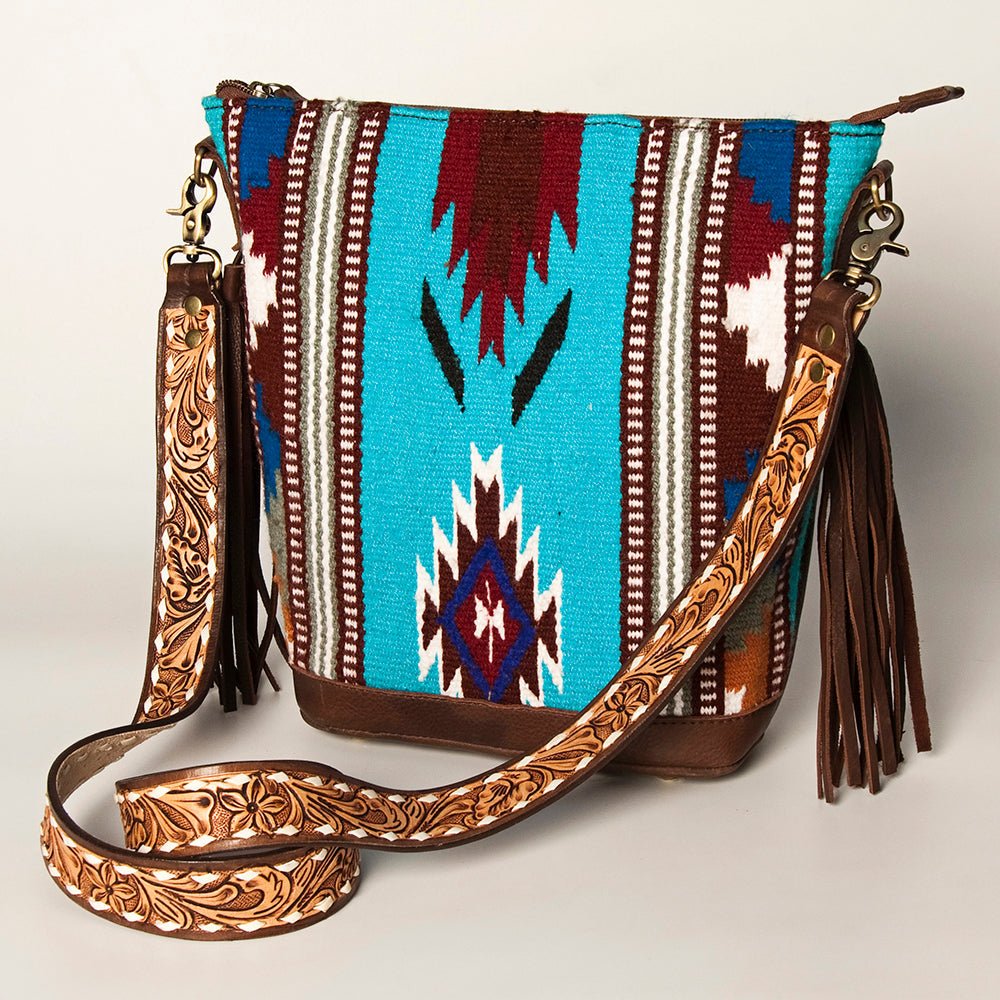 American Darling Tote Saddle Blanket Genuine Leather