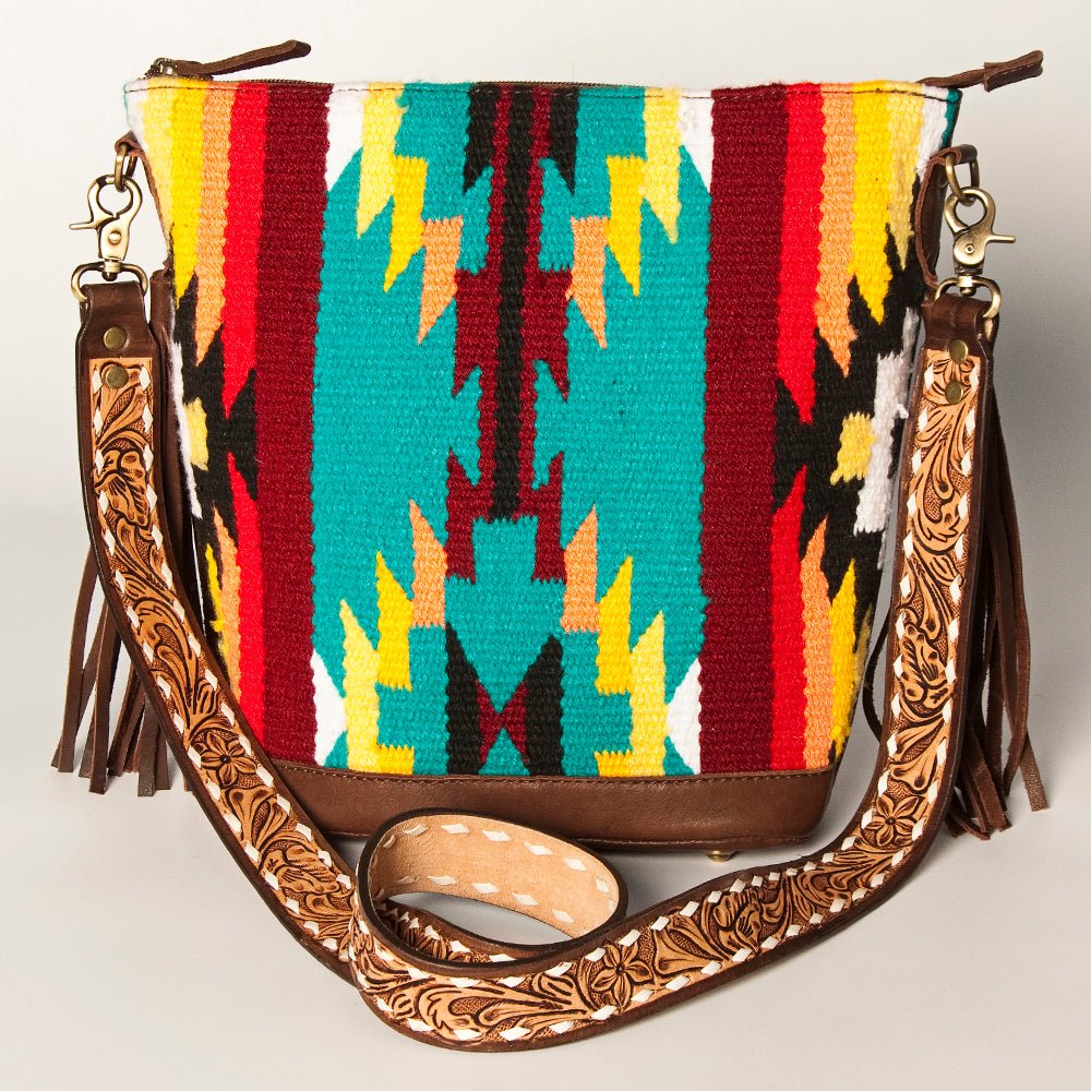 American Darling Tote Saddle Blanket Genuine Leather