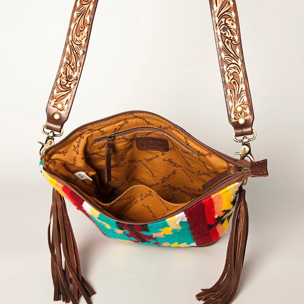 American Darling Tote Saddle Blanket Genuine Leather