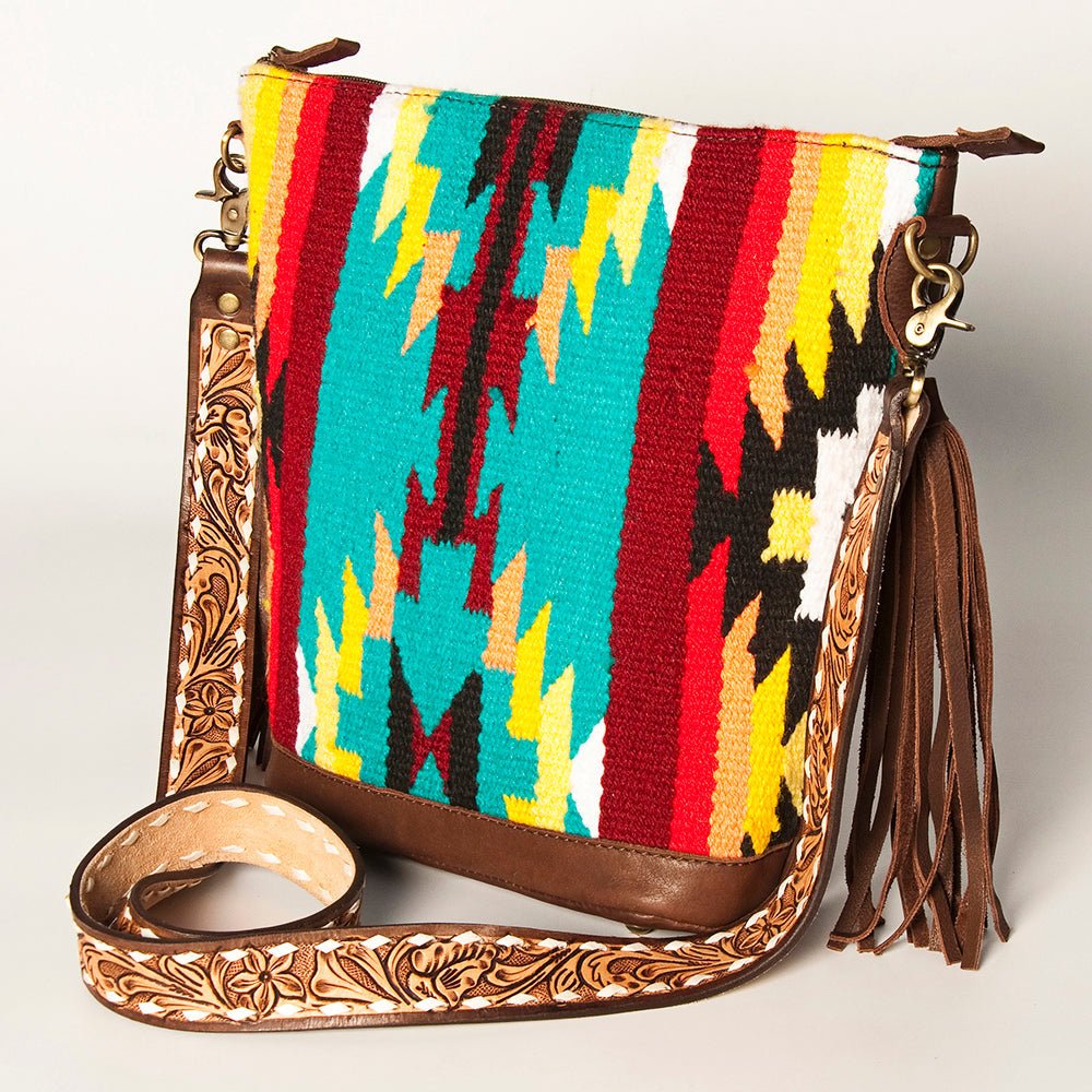 American Darling Tote Saddle Blanket Genuine Leather