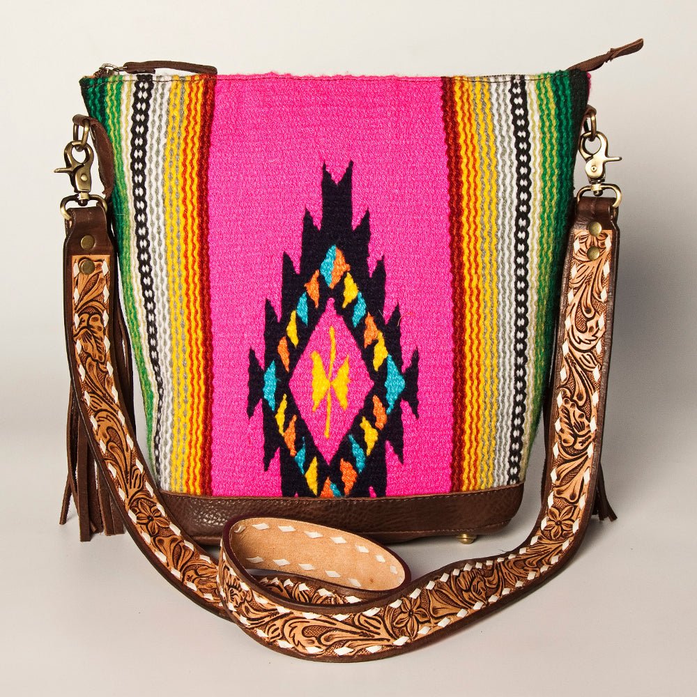 American Darling Tote Saddle Blanket Genuine Leather