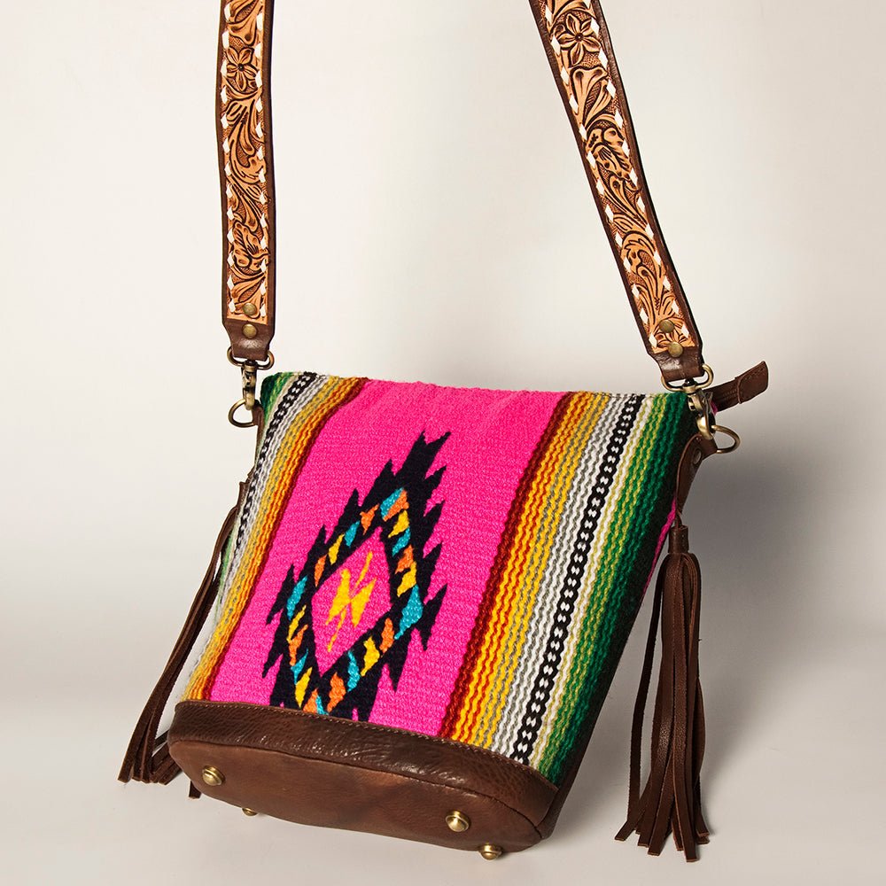 American Darling Tote Saddle Blanket Genuine Leather