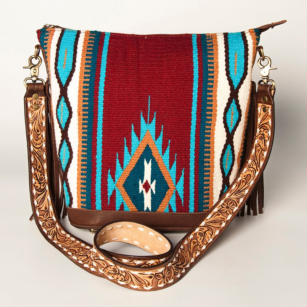 American Darling Tote Saddle Blanket Genuine Leather