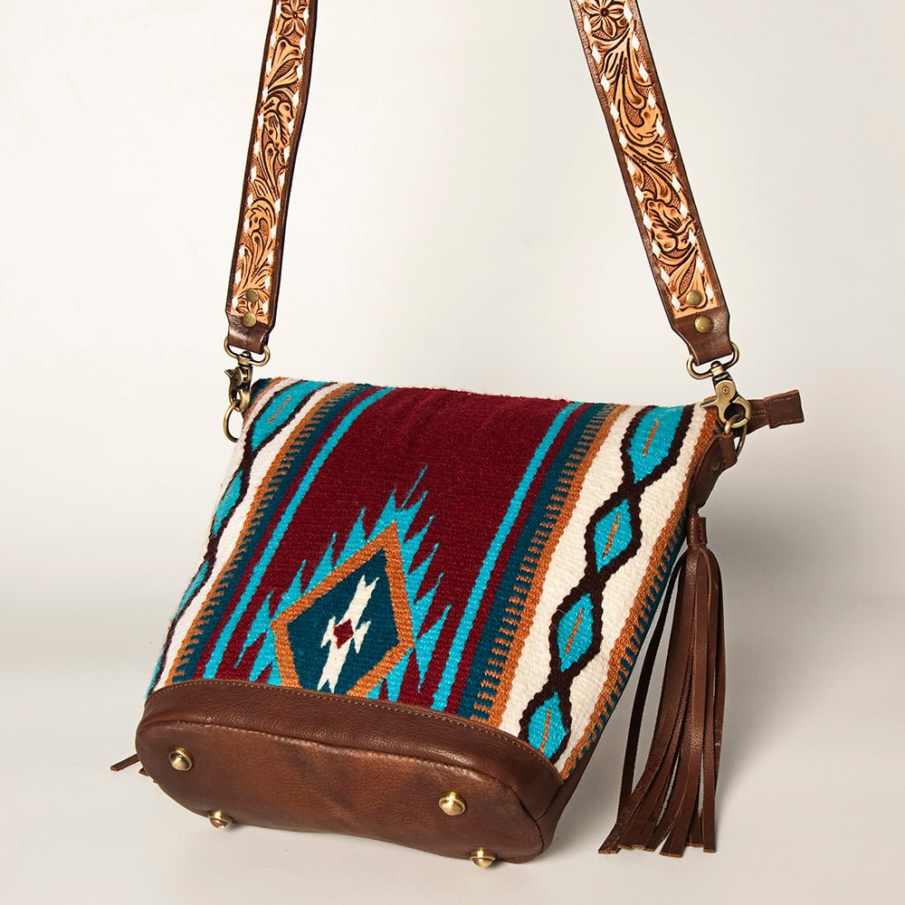 American Darling Tote Saddle Blanket Genuine Leather