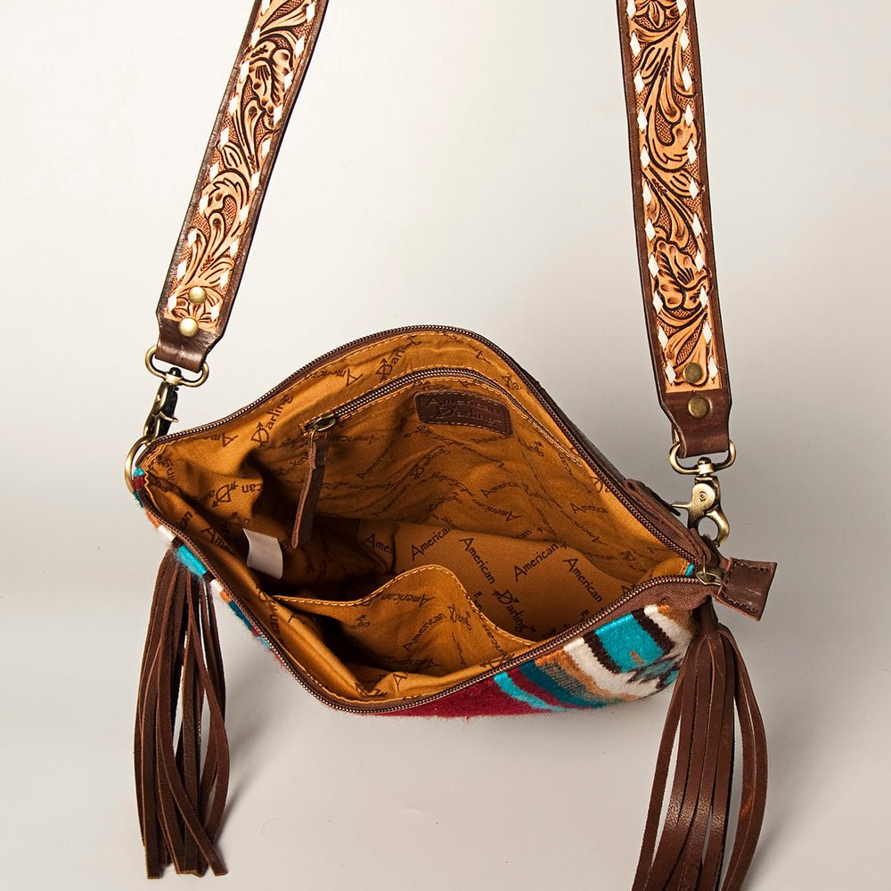 American Darling Tote Saddle Blanket Genuine Leather