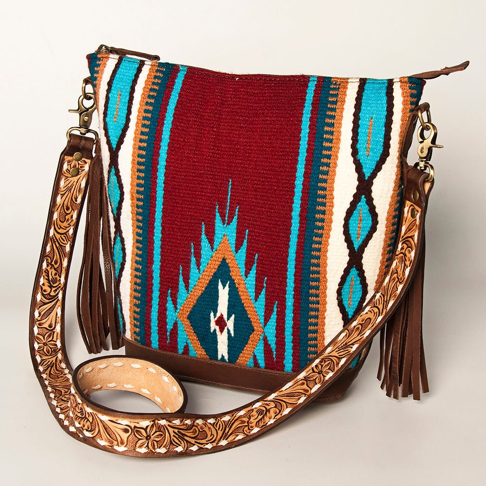 American Darling Tote Saddle Blanket Genuine Leather