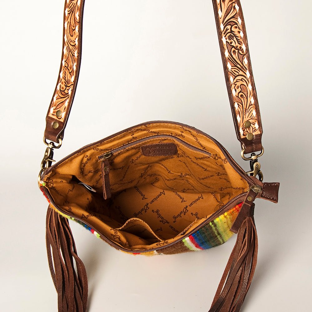 American Darling Tote Saddle Blanket Genuine Leather