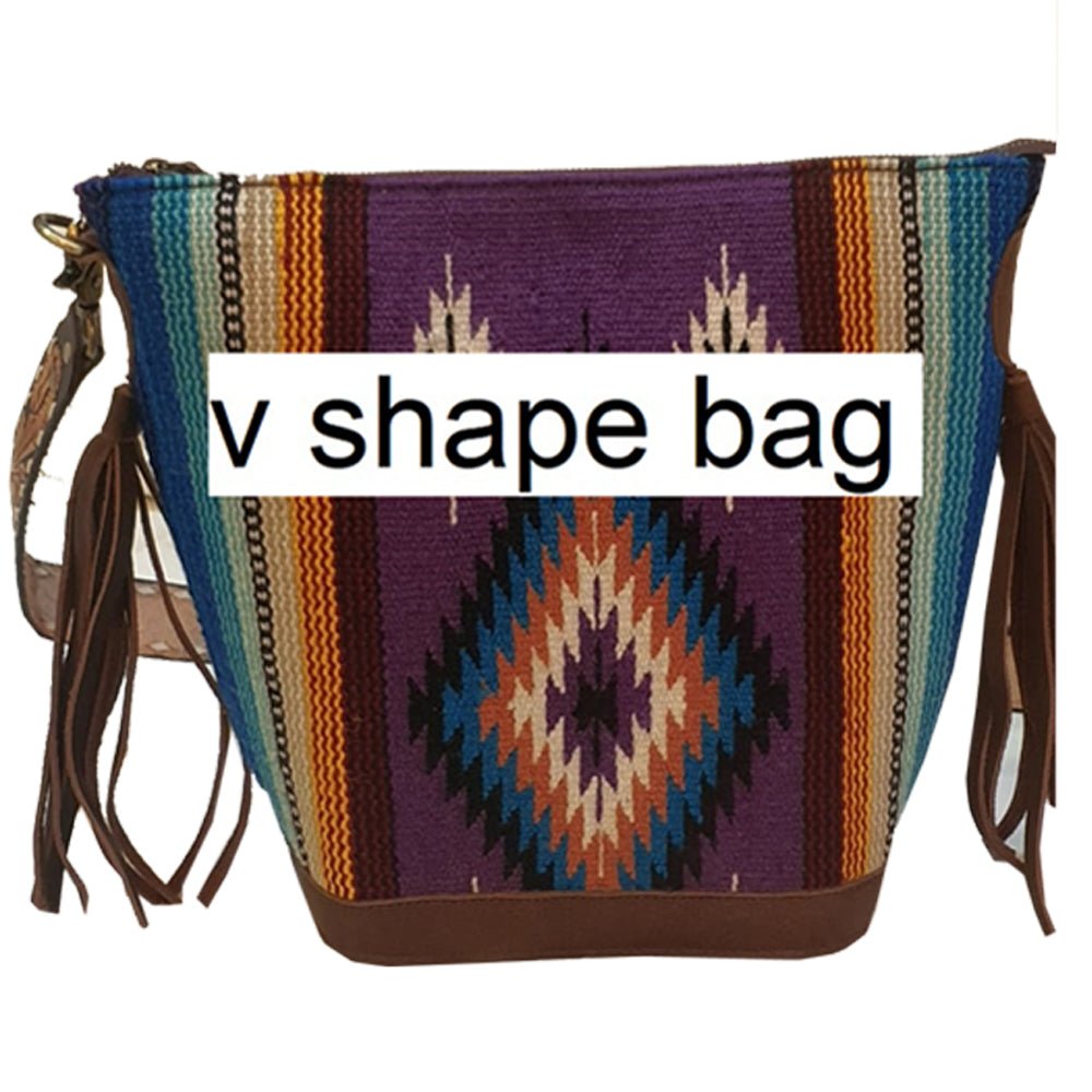 American Darling Tote Saddle Blanket Genuine Leather