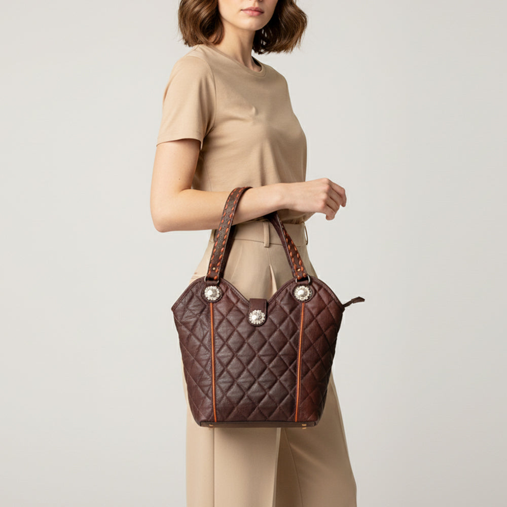 American Darling Tote Genuine Leather Women Bag Western Handbag Purse