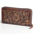 American Darling Wallet Hand Tooled Genuine Leather