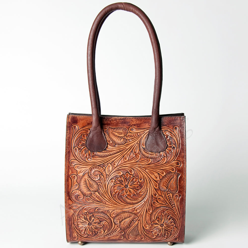 American Darling Hand-Tooled Genuine Leather Tote