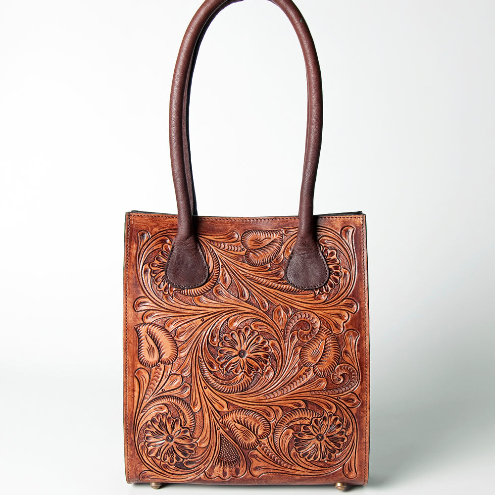 American Darling Hand-Tooled Genuine Leather Tote