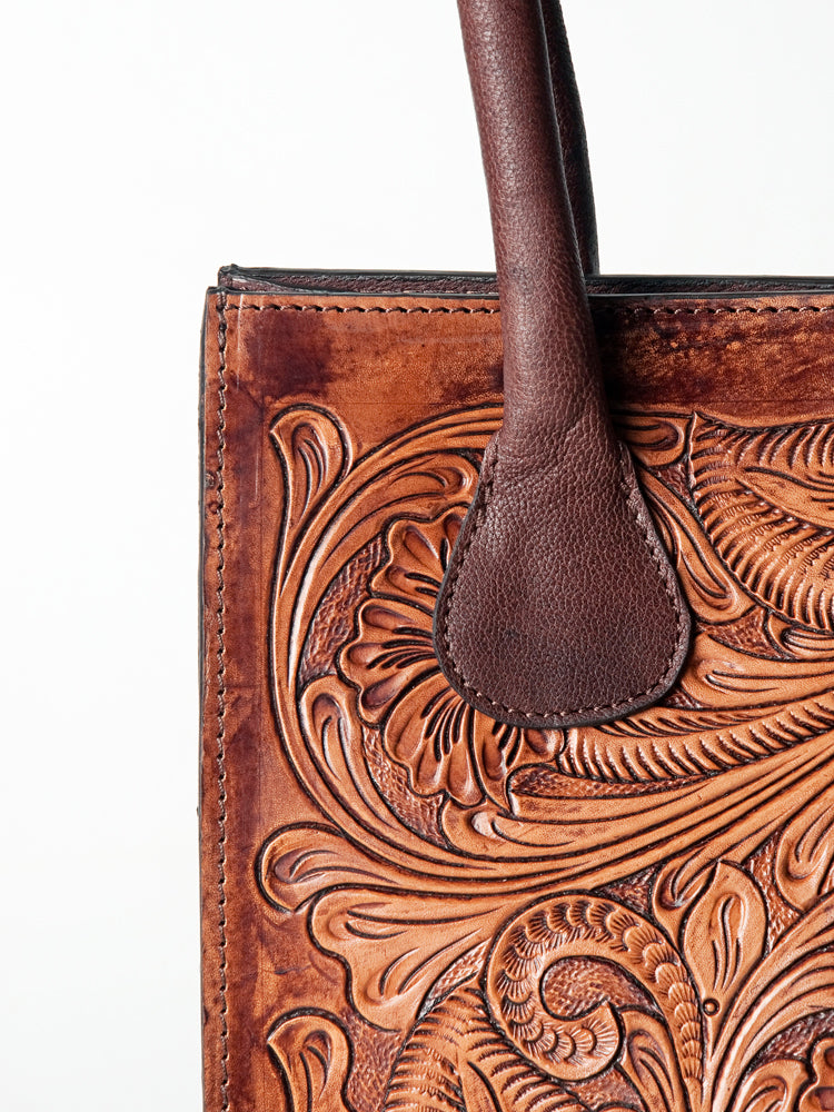 American Darling Tote Hand Tooled Genuine Leather Western Women Bag Handbag Purse | Travel Bags College Casual