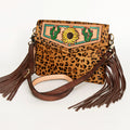 American Darling Hand-Tooled Hair-On Genuine Leather Clutch